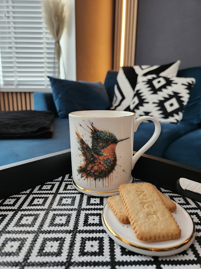 'Black Splattern' Coaster/Treat Tray