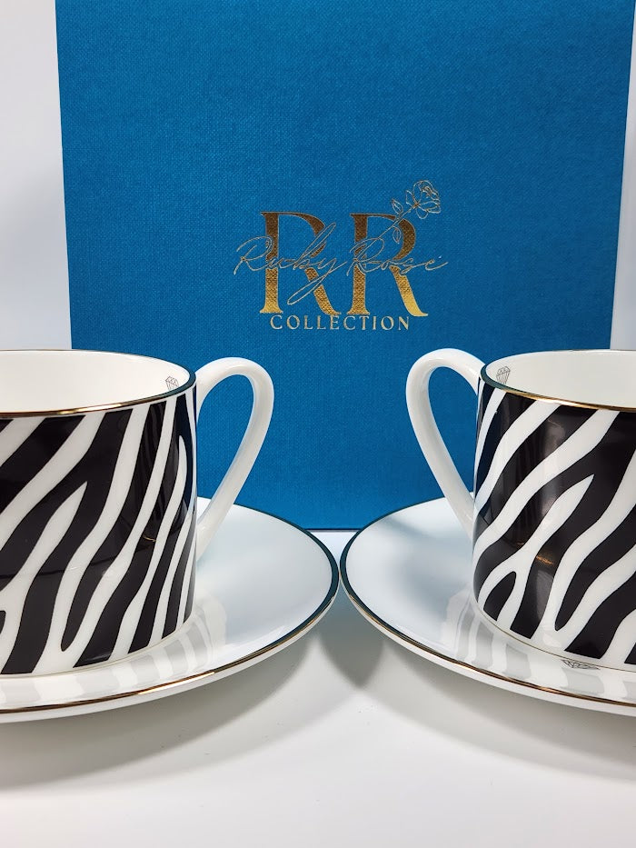 'Savanna Stripes' Cup and Saucer