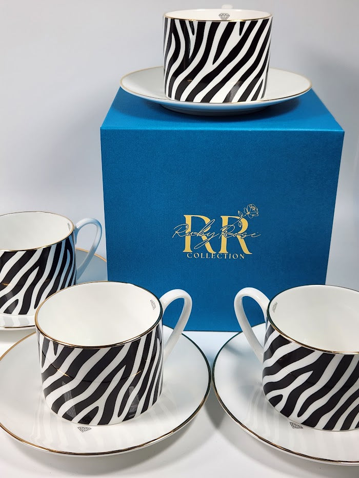 'Savanna Stripes' Cup and Saucer