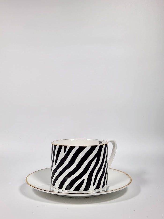 'Savanna Stripes' Cup and Saucer